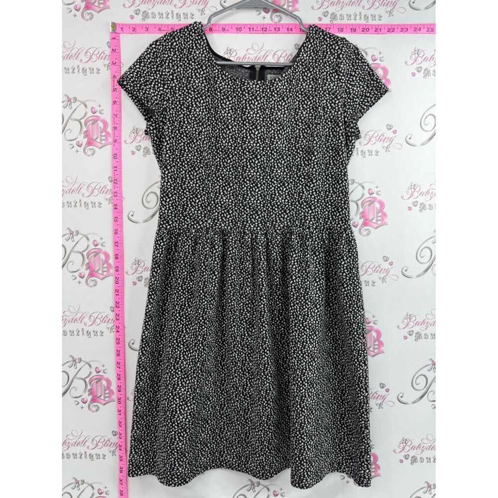 Soaked in luxury dress polkadot Dotted Black and White Dot Midi Dress